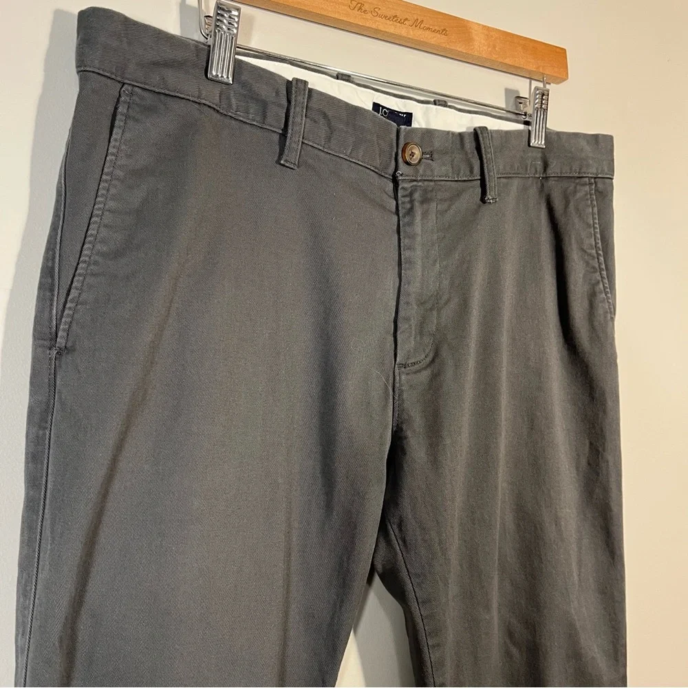 J. Crew Factory Flex Slim Men's Dark Gray Chinos Pants W34 L34